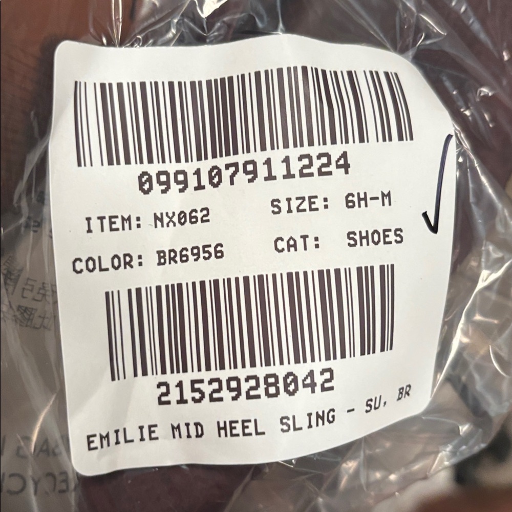 Women's Pointed Toe Slingback Heels in Deep Burgundy - Picture 4 of 4